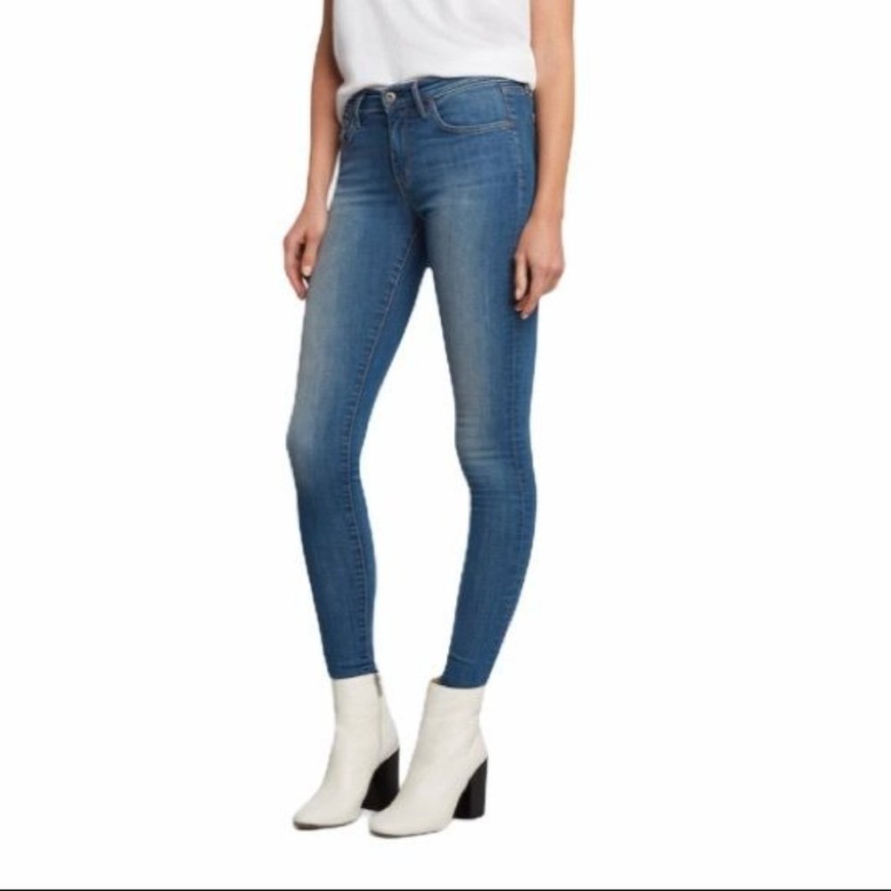 Principle Denim Innovators Dreamer Indigo Mid-Rise Skinny Jeans, Sz 25